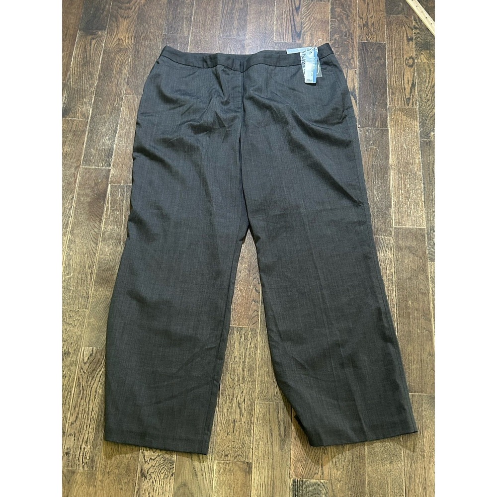 New Worthington Womens 20  Modern Fit Straight Leg Pants‎ Trouser Gray